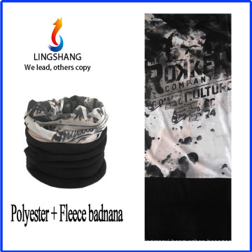 LINGSHANG fashion custom print bandana sports bandana polar fleece multifunctional bandana